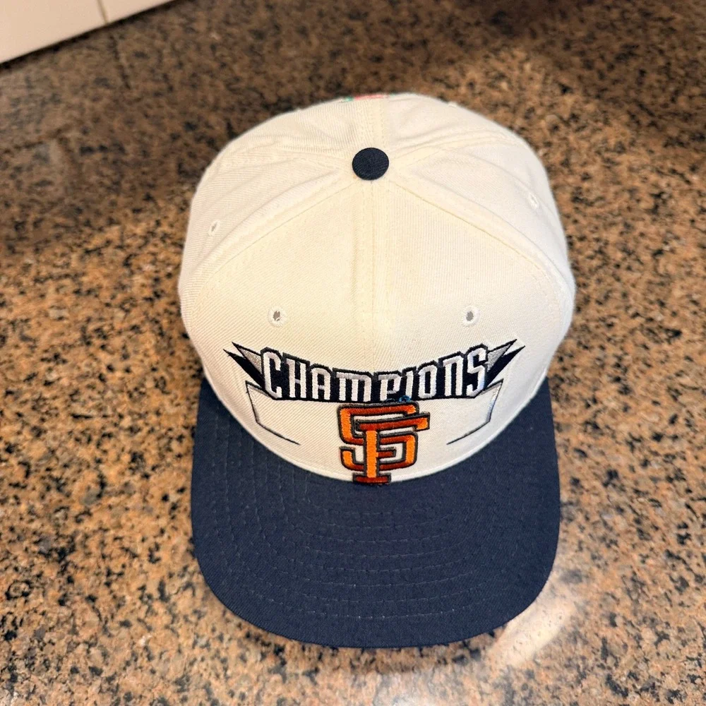 Vtg 90s San Francisco Giants New Era Pro Model Snapback Hat Made in US Deadstock
